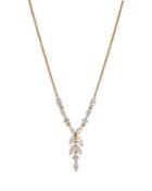 Nadri Wren Mixed Cubic Zirconia Lariat Necklace In 18k Gold Plated, 16-18