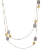 Marco Bicego 18k Yellow Gold And Chalcedony Siviglia Necklace, 36