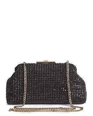 Reiss Adaline Rhinestone Mesh Clutch