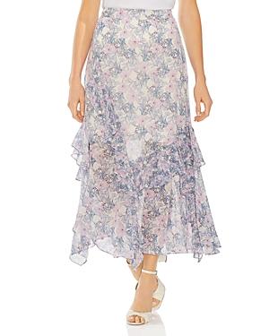 Vince Camuto Charming Floral Tiered-ruffle Skirt