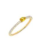 Bloomingdale's Yellow Sapphire & Diamond Stacking Band In 14k Yellow Gold - 100% Exclusive