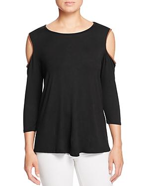 Kim & Cami Braided Cold Shoulder Top