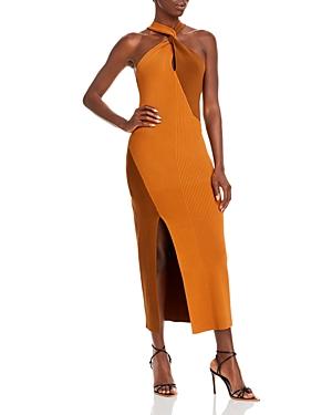 Nicholas Aegle Knit Twist Front Halter Dress