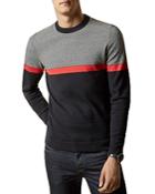 Ted Baker Push It Striped Crewneck Sweater
