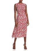 Jason Wu Abstract Floral Tassel Midi Dress