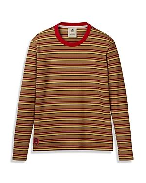 Adidas X Wales Bonner Striped Slim Fit Long Sleeve Tee