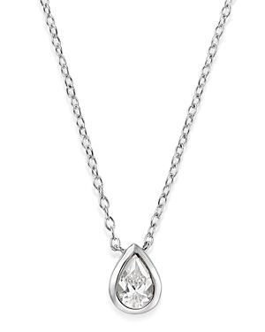 Bloomingdale's Diamond Teardrop Pendant Necklace In 14k White Gold, 0.33 Ct. T.w. - 100% Exclusive