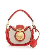 Moschino Canvas Top Handle Crossbody