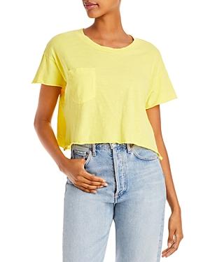 Lna Jay Raw Edge Pocket Tee