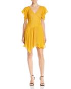 Bec & Bridge Golden Hibiscus Mini Dress