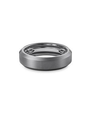 David Yurman Grey Titanium Beveled Band Ring
