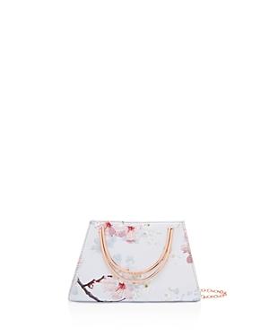Ted Baker Oriental Blossom Metal Handle Clutch