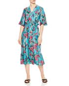 Sandro Tinca Floral-print Silk Midi Wrap Dress
