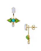 Jules Smith Axel Cabochon Front-back Earrings