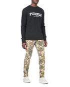 Purple Brand Skinny Fit Jeans In Washed Camo Tan Snake