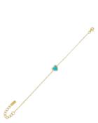 Adinas Jewels Turquoise Mini Heart Bracelet