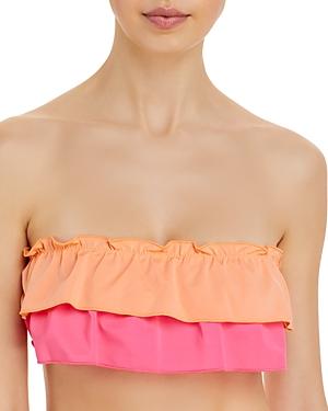 Solid & Striped Kaia Ruffled Strapless Bikini Top