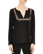 Sandro Solune Lace-inset Top