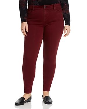 Liverpool Los Angeles Plus Abby Skinny Jeans In Oxblood