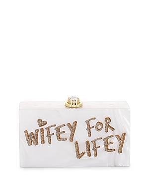 Sophia Webster Cleo Wifey For Lifey Box Clutch