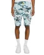 Eleven Paris Knit Camo Regular Fit Cargo Shorts