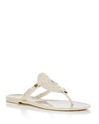 Jack Rogers Women's Georgica Striped Jelly Thong Sandals