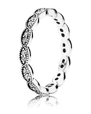 Pandora Ring - Sterling Silver & Cubic Zirconia