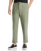Officine Generale Paolo Cropped Denim Fatigue Trousers