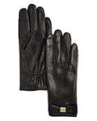 Kate Spade New York Bow Detail Leather Tech Gloves