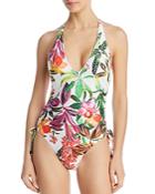 Trina Turk Welcome To Miami High-leg One Piece Swimsuit - 100% Exclusive