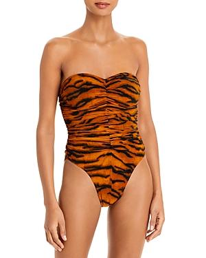 Norma Kamali Slinky Marissa Strapless One Piece Swimsuit