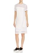 Dkny Mixed Media Shift Dress