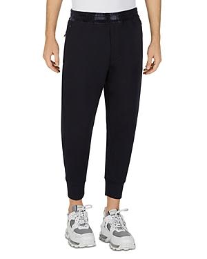 Armani Cropped Velvet Waistband Jogger Pants