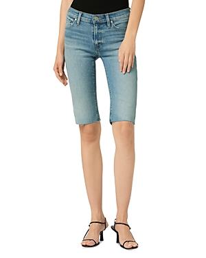 Hudson Amelia Mid Rise Knee Length Jean Shorts In Rockaway