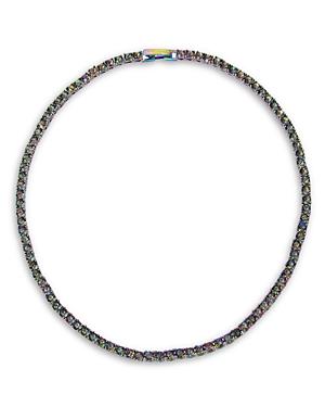 Kurt Geiger London Oil Slick Crystal Collar Necklace, 16