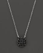Dana Rebecca Designs Black Diamond Lauren Joy Mini Necklace In 14k Black Rhodium On 14k White Gold Chain, 16