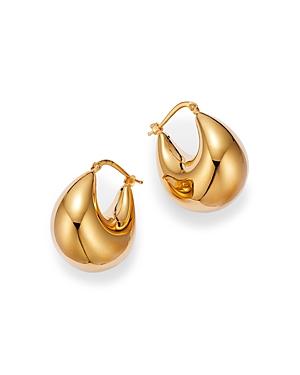 Alberto Amati 14k Yellow Gold Wide Tapered Hoop Earrings - 100% Exclusive