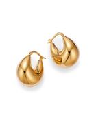 Alberto Amati 14k Yellow Gold Wide Tapered Hoop Earrings - 100% Exclusive