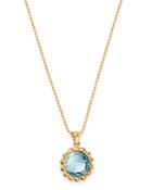 Bloomingdale's Blue Topaz Beaded Pendant Necklace In 14k Yellow Gold, 18 - 100% Exclusive