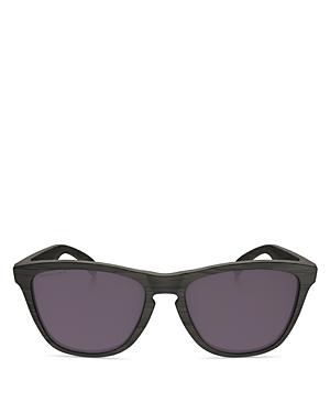 Oakley Frogskins Woodgrain Polarized Square Sunglasses, 55mm
