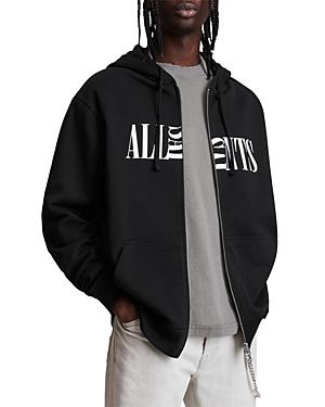 Allsaints Nico Cotton Logo Zip Hoodie