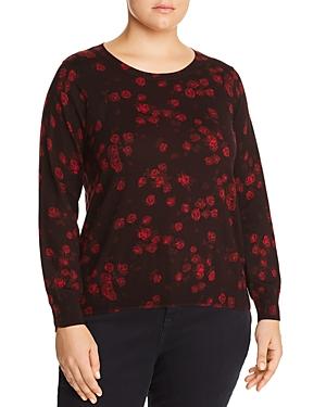 Michael Michael Kors Plus Eden Rose Print Sweater