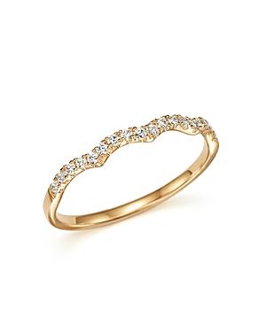 Diamond Stackable Band Ring In 14k Yellow Gold, .15 Ct. T.w.