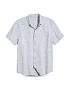 Marine Layer Selvage Dash Stripe Print Short Sleeve Shirt