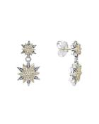 Lagos 18k Gold & Sterling Silver North Star Diamond Double Drop Earrings