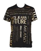 Versace Jeans Couture Gold Foil Logo Slim Fit Tee