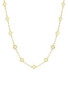 Bloomingdale's Quatrefoil Link Statement Necklace In 14k Yellow Gold - 100 Exclusive