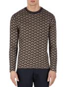 Emporio Armani Geometric Textured Sweater