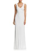 Laundry By Shelli Segal Embellished-strap Gown