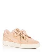 Puma Women's Classic X Chain Suede Lace Up Sneakers